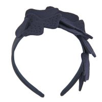 Small navy felt headband - Image 2
