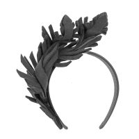 Black felt racing fascinator by Max Alexander - Image 4