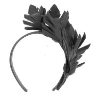 Black felt racing fascinator by Max Alexander - Image 2